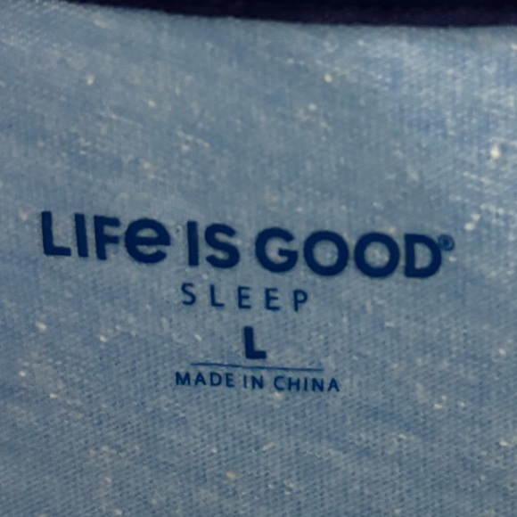 Life is Good Sleep Shirt size Large - Picture 2 of 5